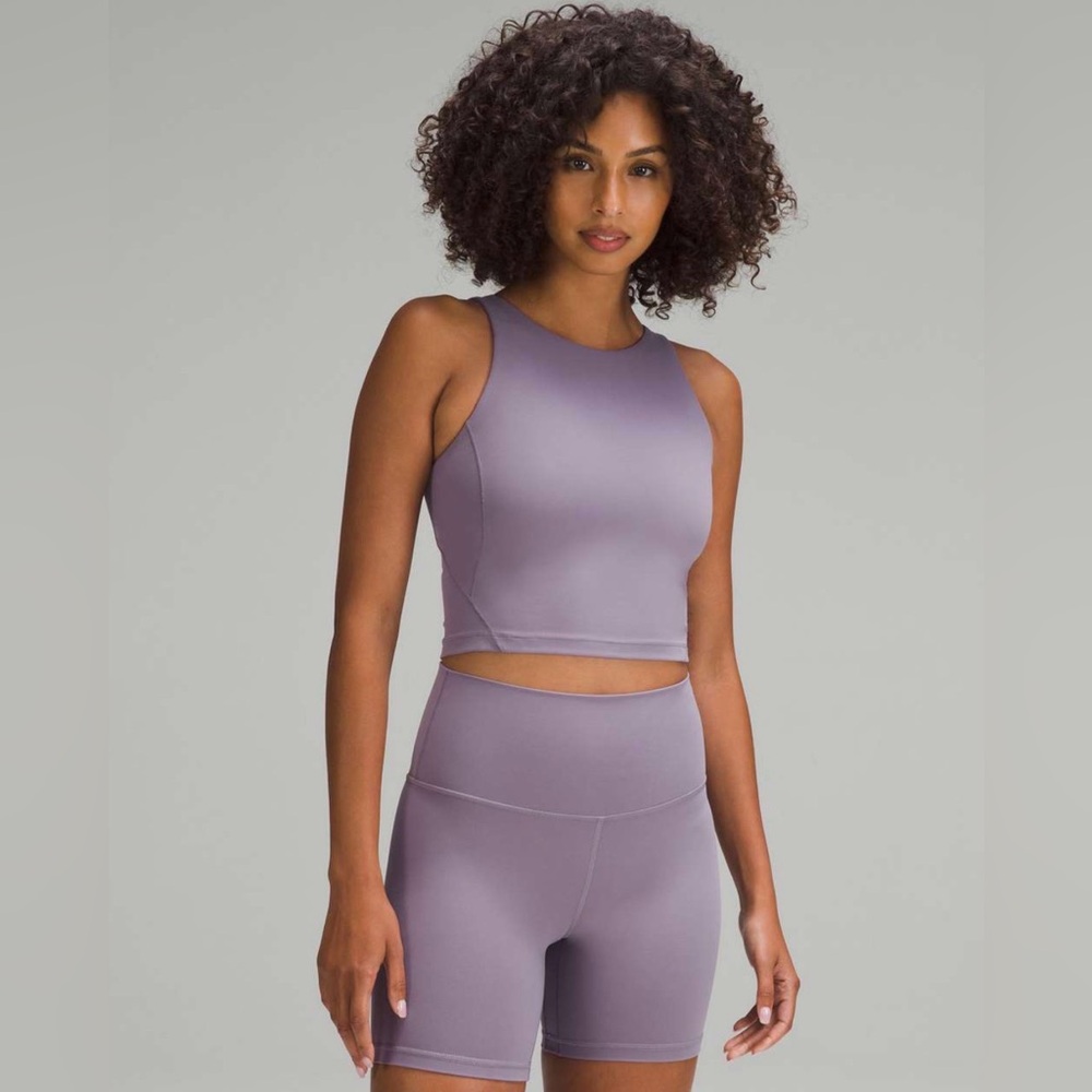 Lululemon Align High-Neck Tank Top High Neck Nulu Material in Purple Ash